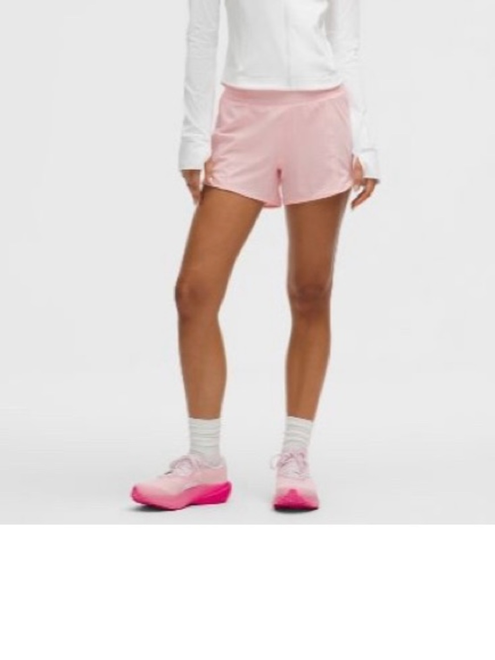 lululemon athletica Light Pink Running Shorts